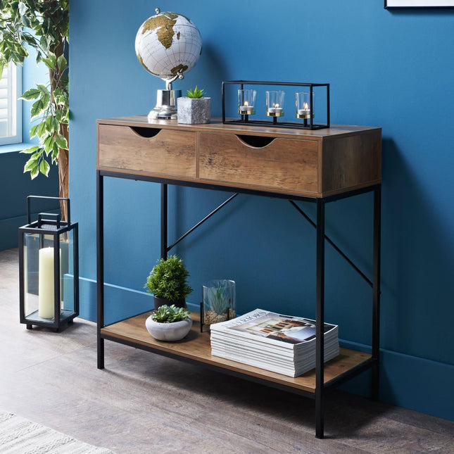 Console Table Slim Side Table Narrow Hallway Living Room Storage Display Table