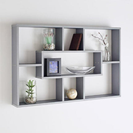 Stylish And Attractive Space Saving Multi-Compartment Wall Shelf Storage Unit