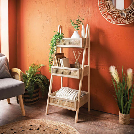 Urban Paradise 3 Tier Ladder Shelf - Natural