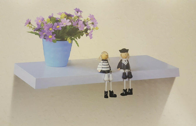 High Gloss Wall Floating Shelf-30CM WHITE