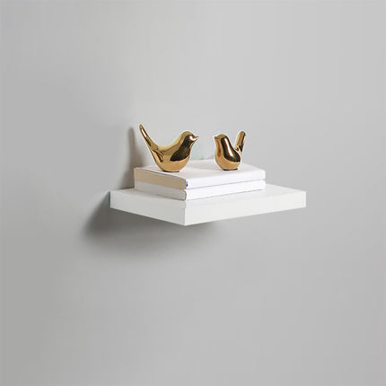 30cm High Gloss Wall Floating Shelf White