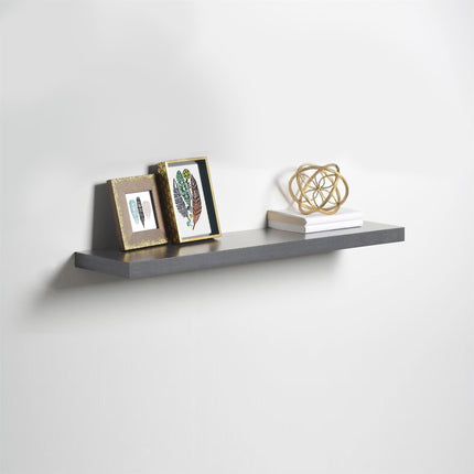 High Gloss Wall Floating Shelf-80CM GREY