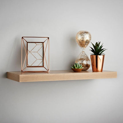 60 Floating Wall Shelf Display Oak-S99