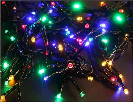 400 LED 8 Functions Snowing Outdoor Christmas Lights Multi Colour