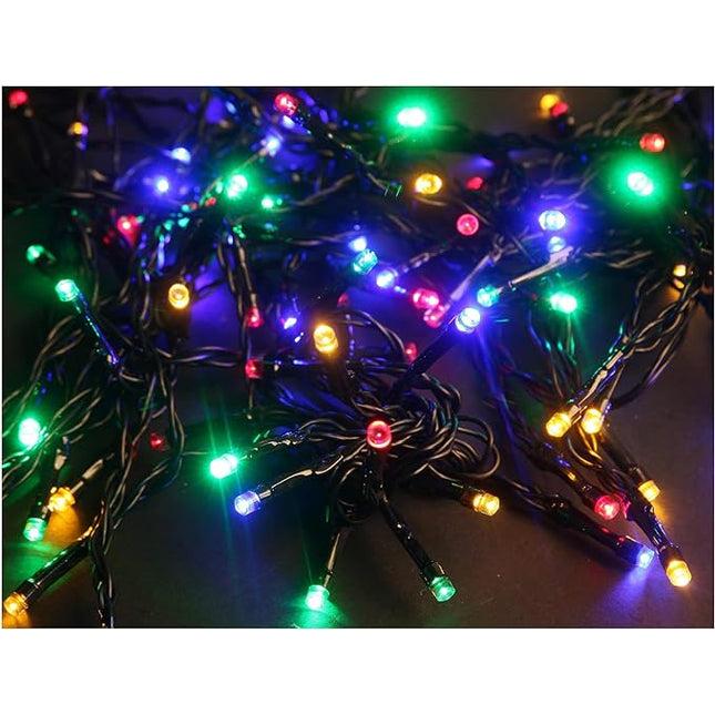 400 LED 8 Functions Snowing Outdoor Christmas Lights Multi Colour