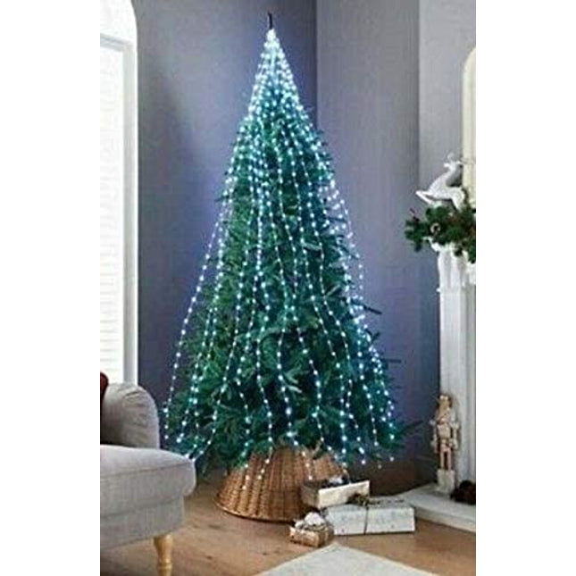 672 LED Christmas Lights Sparkle Cascading Micro Tree Lights Outdoor/Indoor