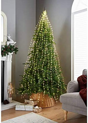 672 LED Christmas Lights Sparkle Cascading Micro Tree Lights Outdoor/Indoor
