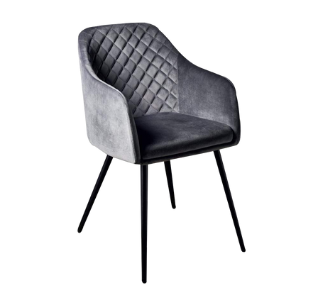 Accent Chair Velvet Dining Chairs Side Armchair Living Room - Black