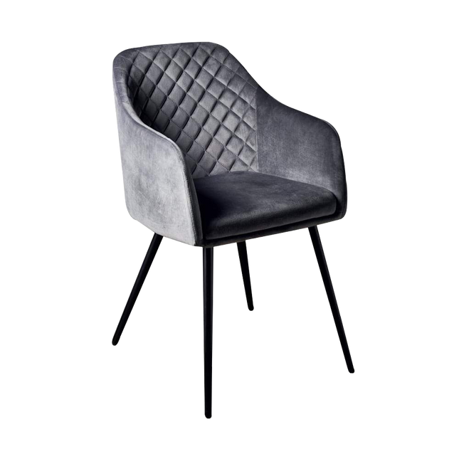 Accent Chair Velvet Dining Chairs Side Armchair Living Room - Black