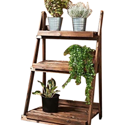 Ladder Shelf Plant Stands Indoor Outdoor 3 Tier